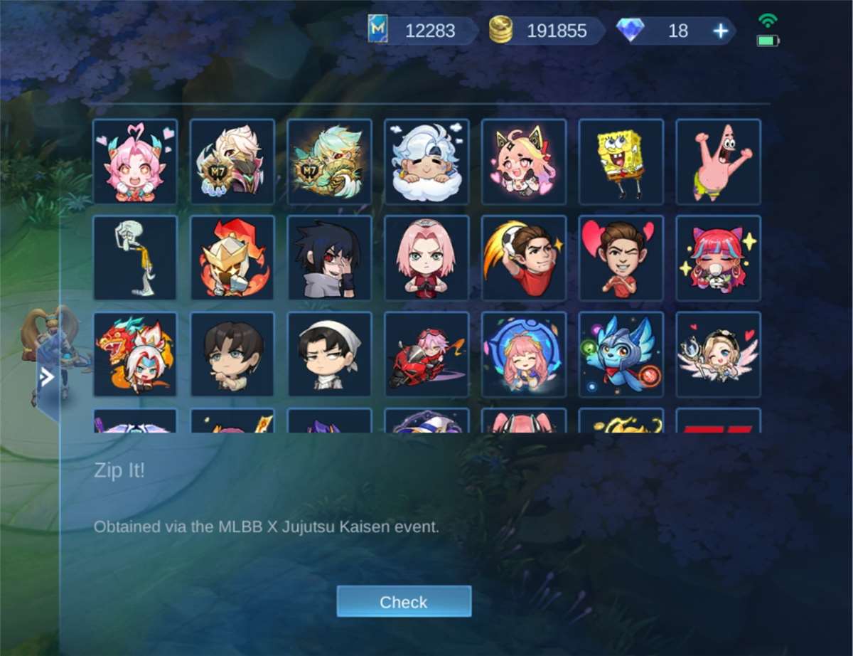 Game account sale Mobile Legends